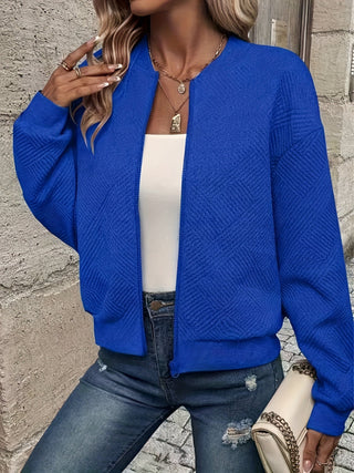 Ninon | Veste zippée solide pour femmes