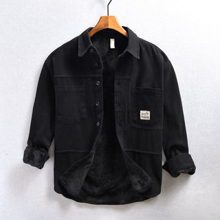 Chemise cargo en polaire pour homme