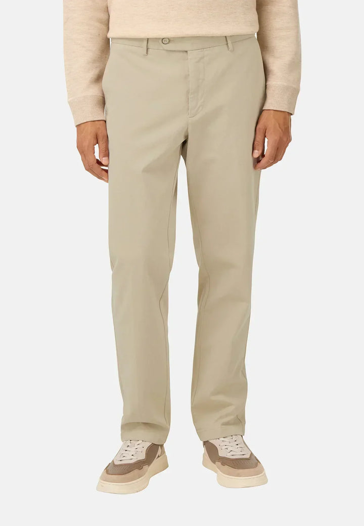 Baptiste | Pantalon ajusté en coton à cordon de serrage