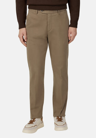 Baptiste | Pantalon ajusté en coton à cordon de serrage