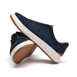 Chaussures sans lacets en daim pour homme