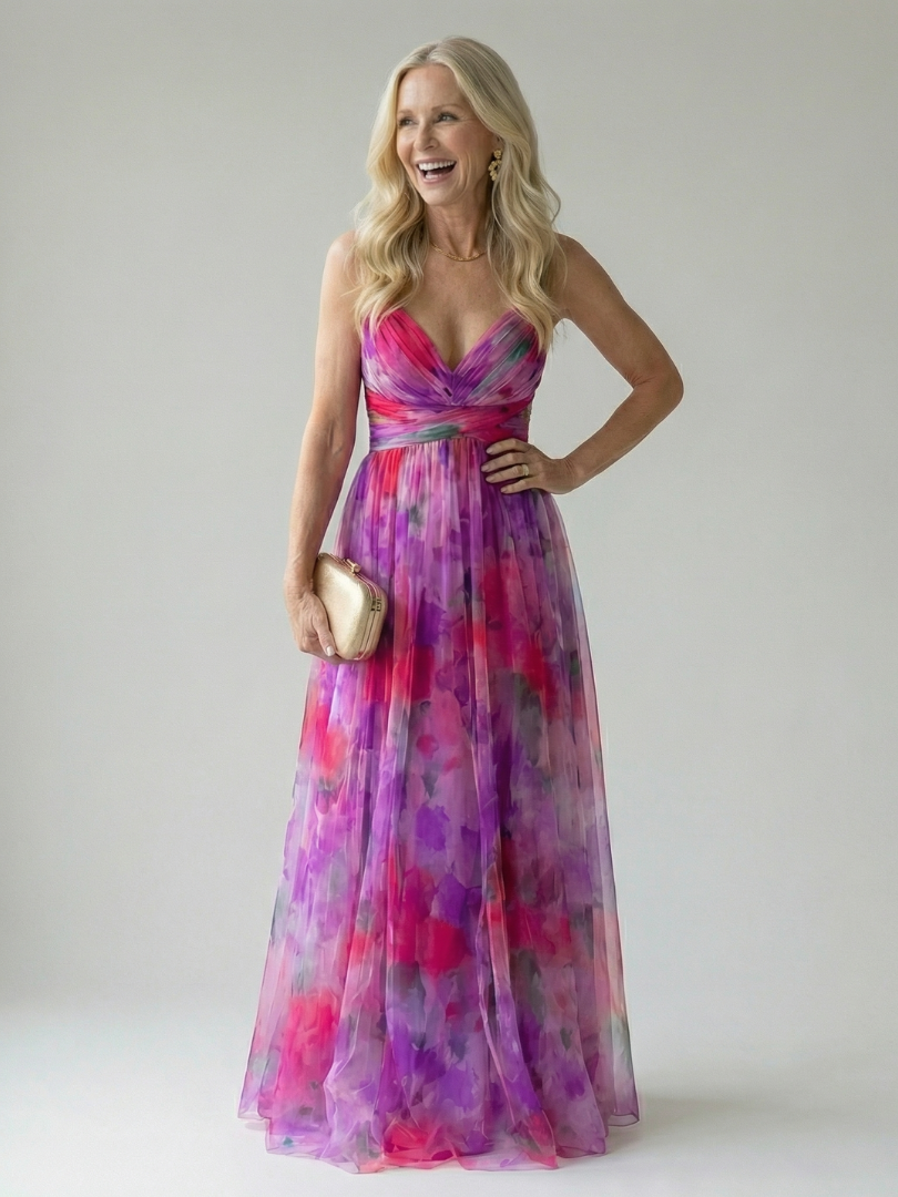 Élodie | Robe maxi à enveloppe douce Isel
