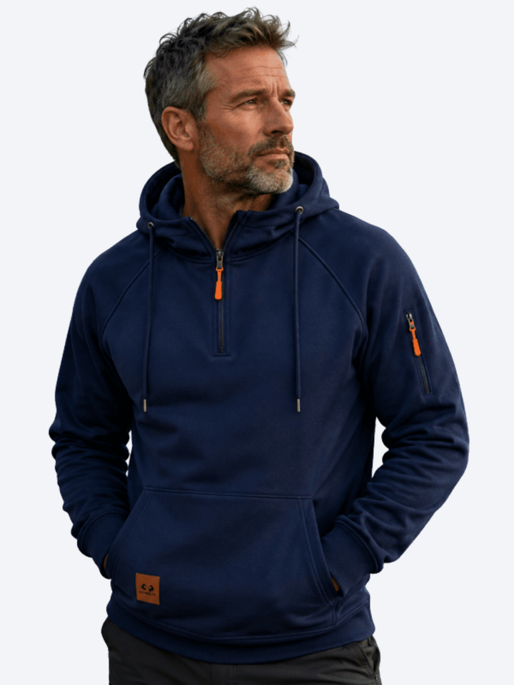 BASTIEN | SWEAT À CAPUCHE AVEC FERMETURE ÉCLAIR POUR HOMMES