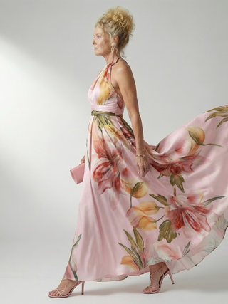 Charlotte | Robe maxi fleurie légère Amiel