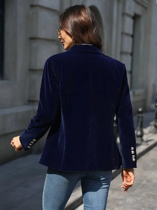 Suzanne | Blazer en ajusté avec boutons dorés pour femmes