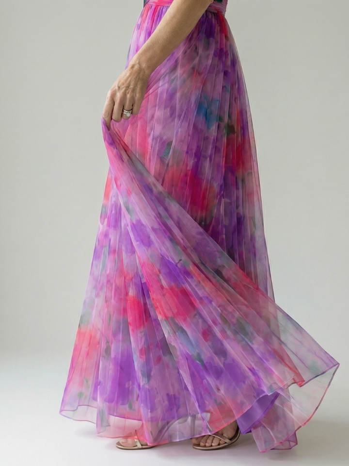 Élodie | Robe maxi à enveloppe douce Isel