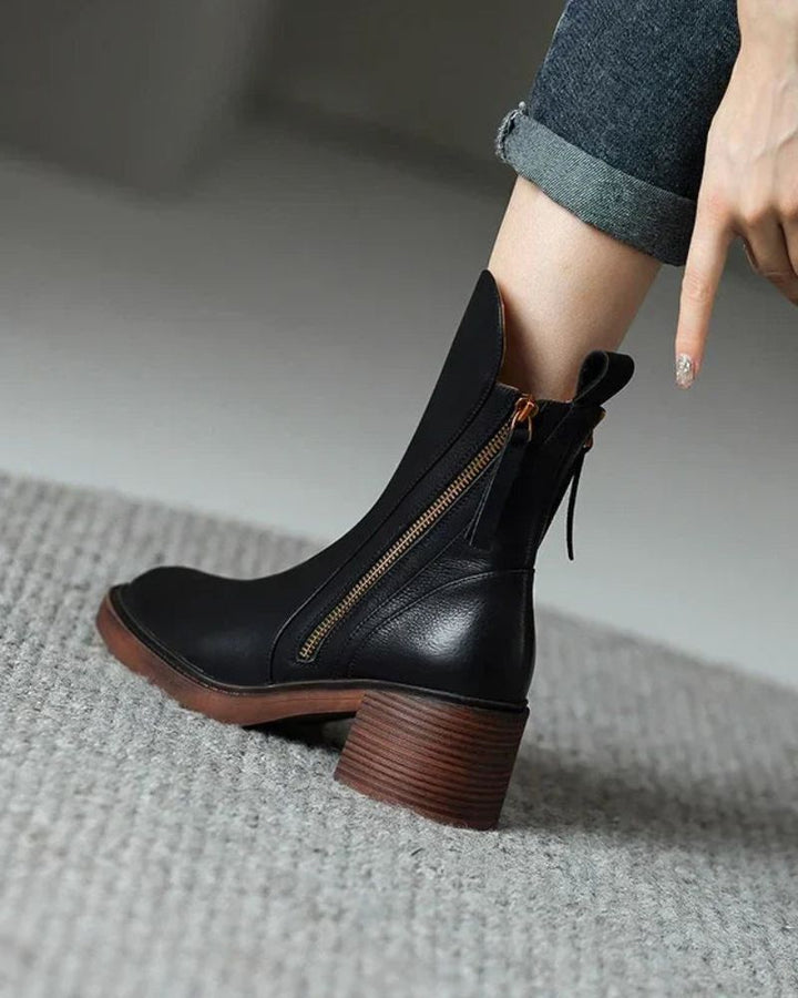 Bérénice | Bottines zippées talon confort Isabelle