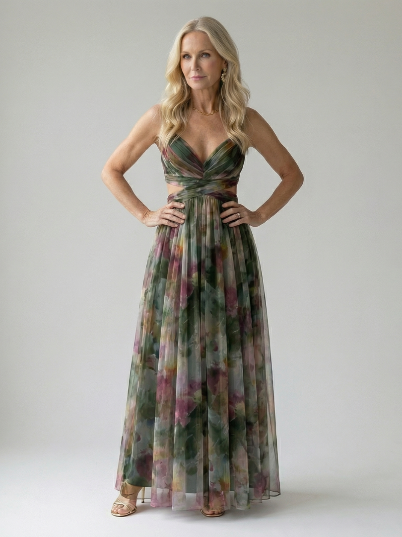 Élodie | Robe maxi à enveloppe douce Isel