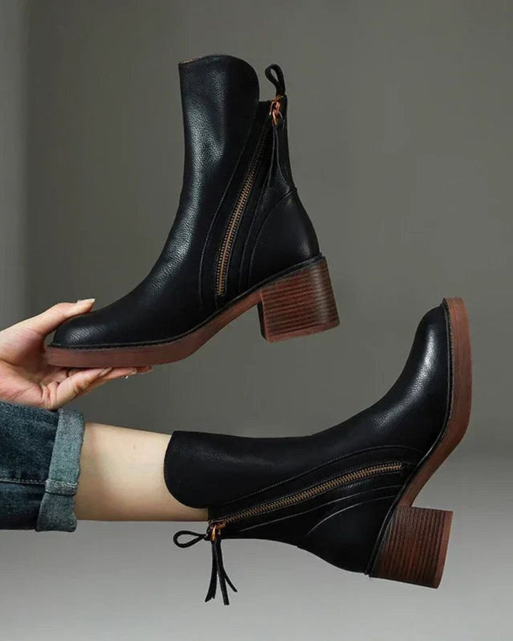 Bérénice | Bottines zippées talon confort Isabelle