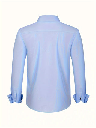 Chemise élégante légère avec détails contrastés