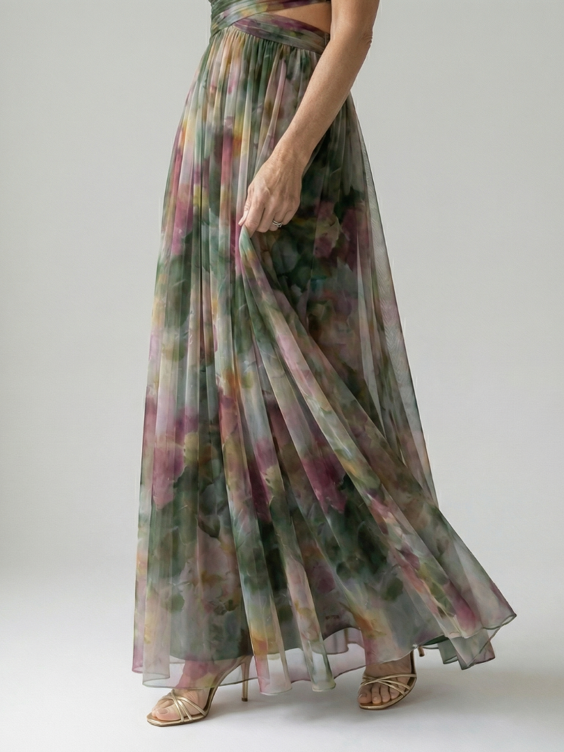 Élodie | Robe maxi à enveloppe douce Isel