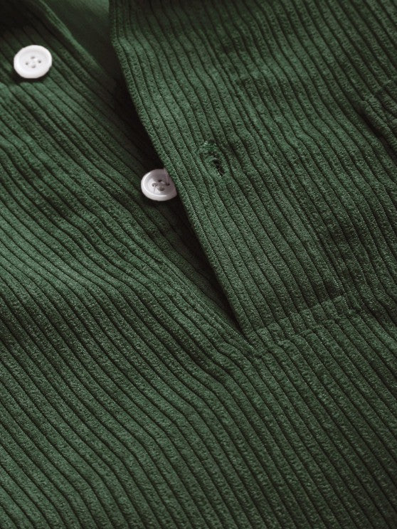 Chemise manches longues demi-boutons pour homme