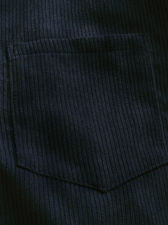 Chemise manches longues demi-boutons pour homme