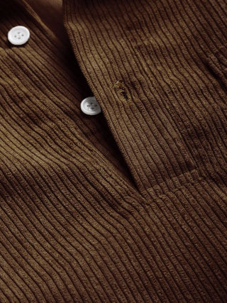 Chemise manches longues demi-boutons pour homme
