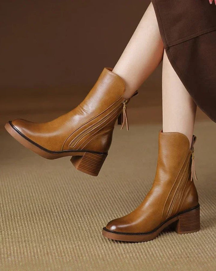Bérénice | Bottines zippées talon confort Isabelle