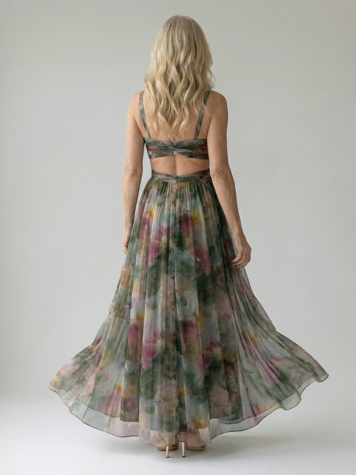 Élodie | Robe maxi à enveloppe douce Isel