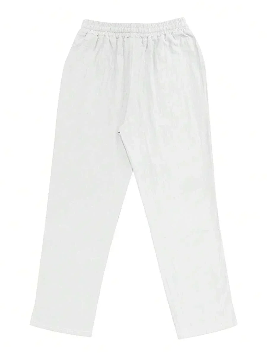 Nicolas | Pantalon léger en lin avec cordon