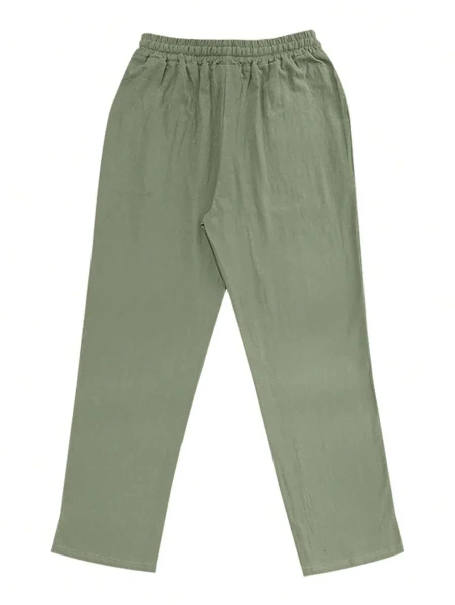 Nicolas | Pantalon léger en lin avec cordon