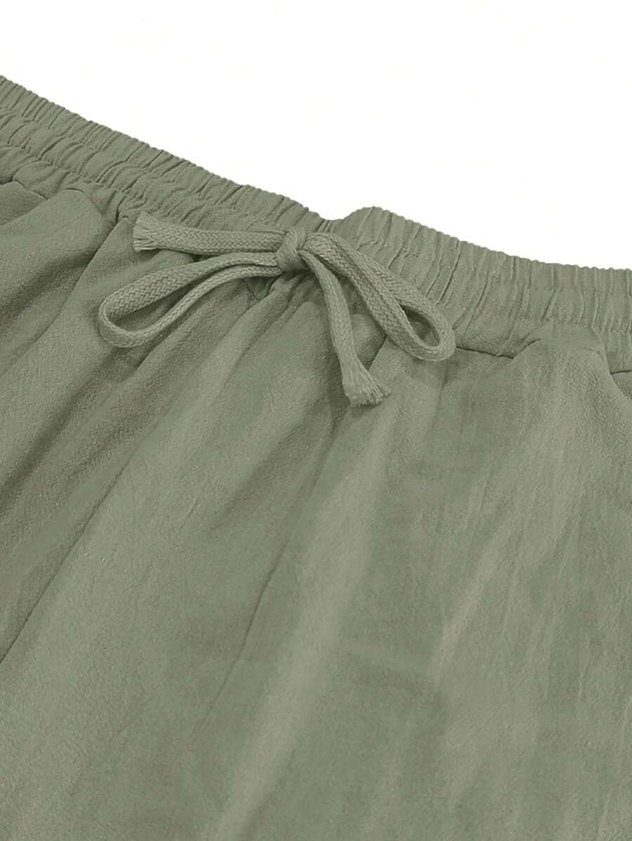 Nicolas | Pantalon léger en lin avec cordon