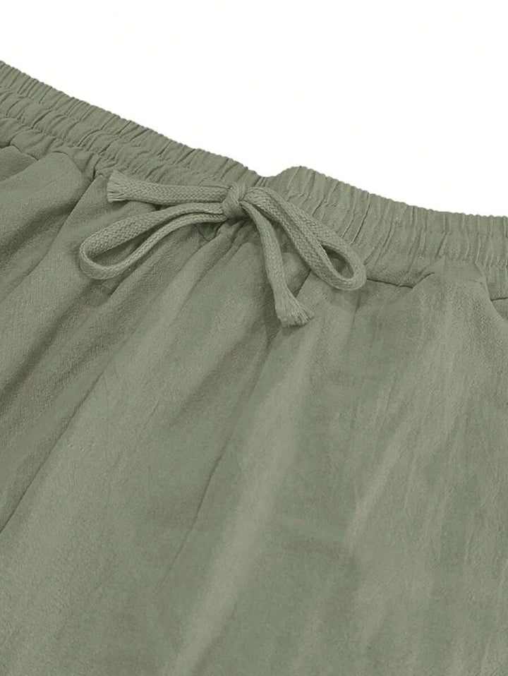 Nicolas | Pantalon léger en lin avec cordon