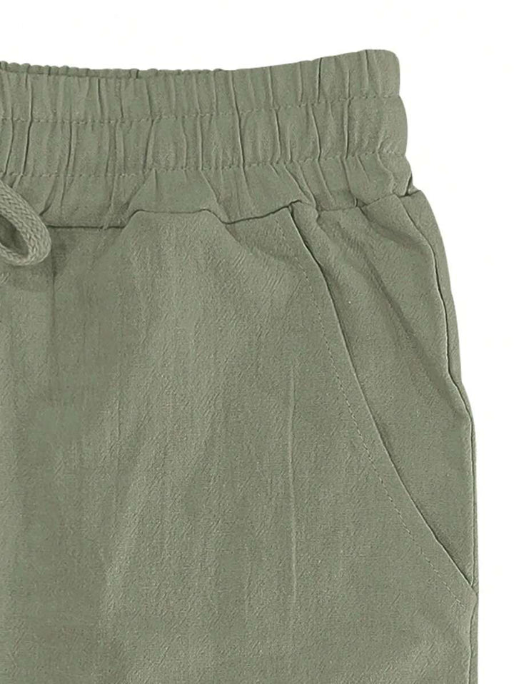 Nicolas | Pantalon léger en lin avec cordon