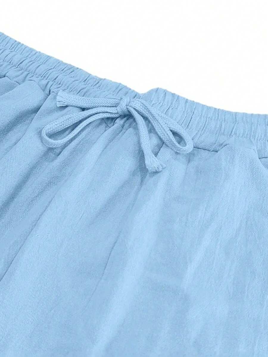 Nicolas | Pantalon léger en lin avec cordon