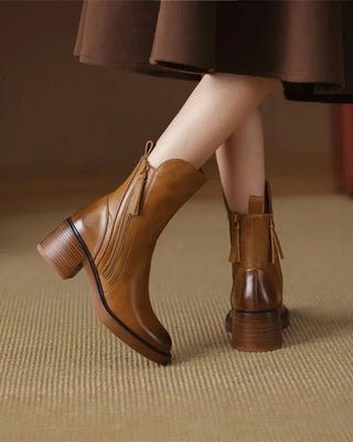 Bérénice | Bottines zippées talon confort Isabelle