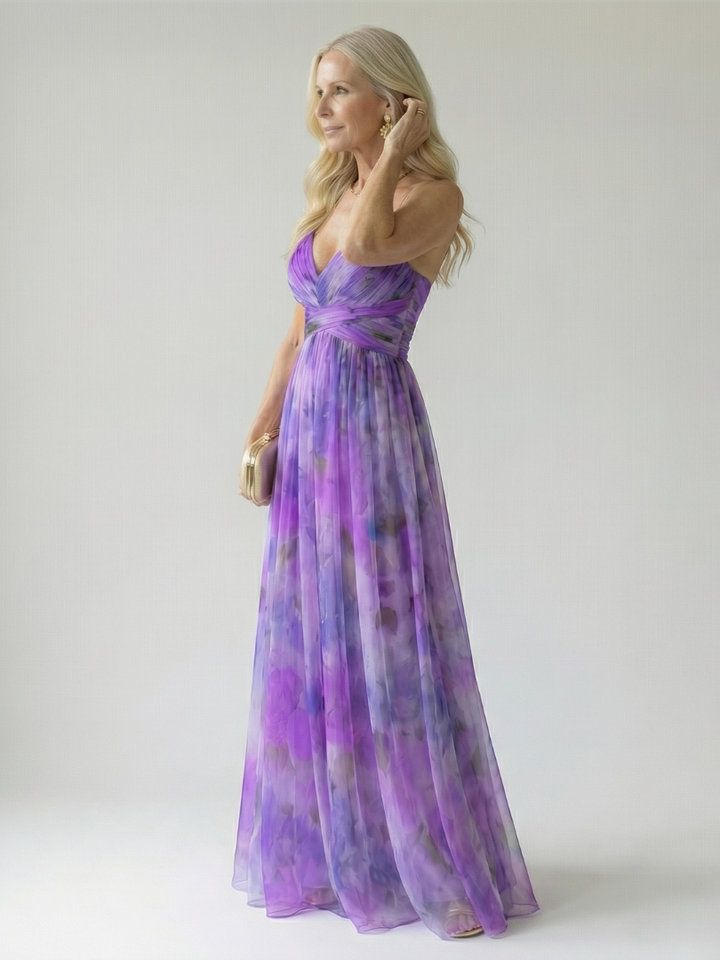 Élodie | Robe maxi à enveloppe douce Isel
