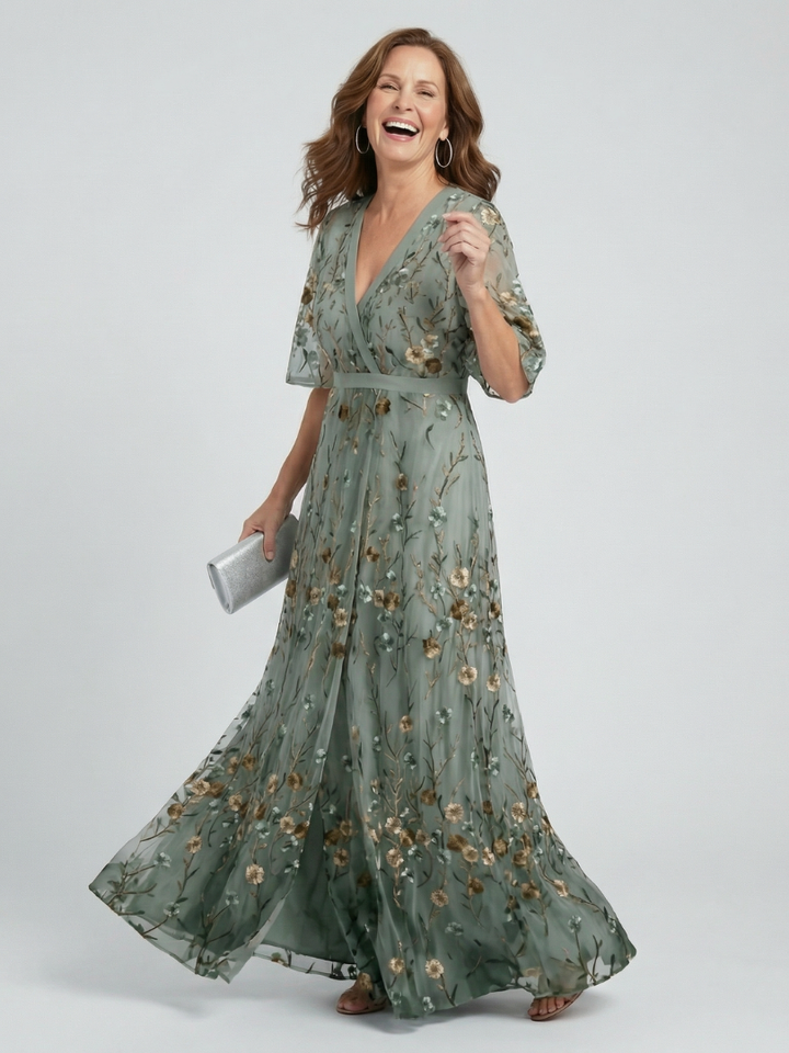 Apolline | Robe maxi halter bloom flow Selora