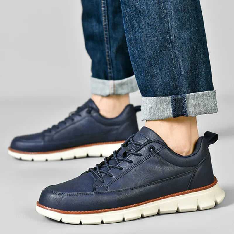Baskets en cuir avec soutien