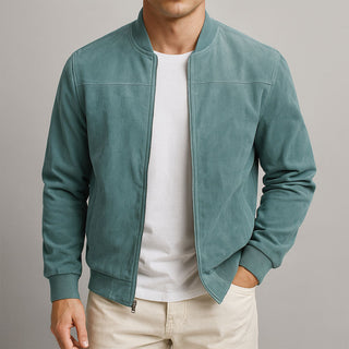Veste en cuir suede urbaine