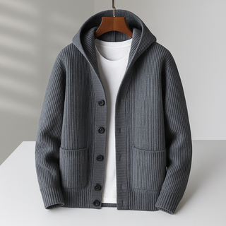 Cardigan à capuche pour homme