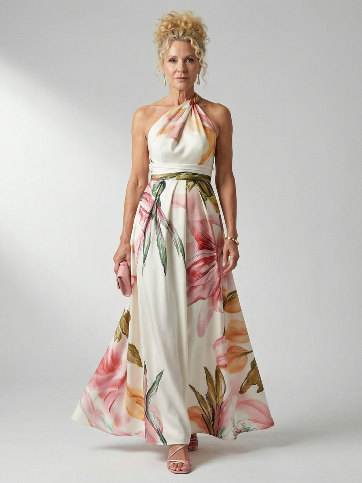 Charlotte | Robe maxi fleurie légère Amiel