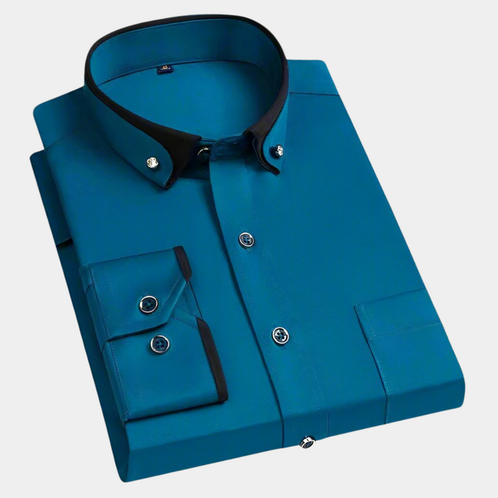 Chemise classique pour homme à manches longues