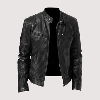 Veste en cuir haut de gamme élégante pour homme