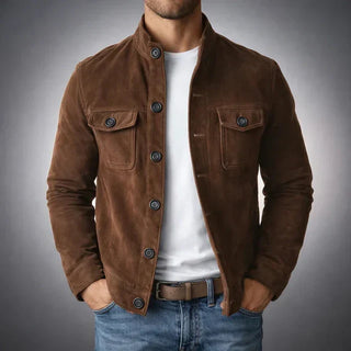 Veste élégante suédée Marc