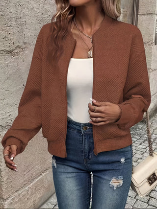 Ninon | Veste zippée solide pour femmes