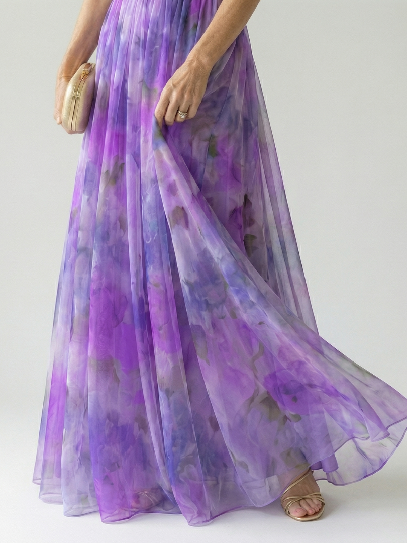 Élodie | Robe maxi à enveloppe douce Isel