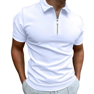 Polo moderne avec zip mi-haut