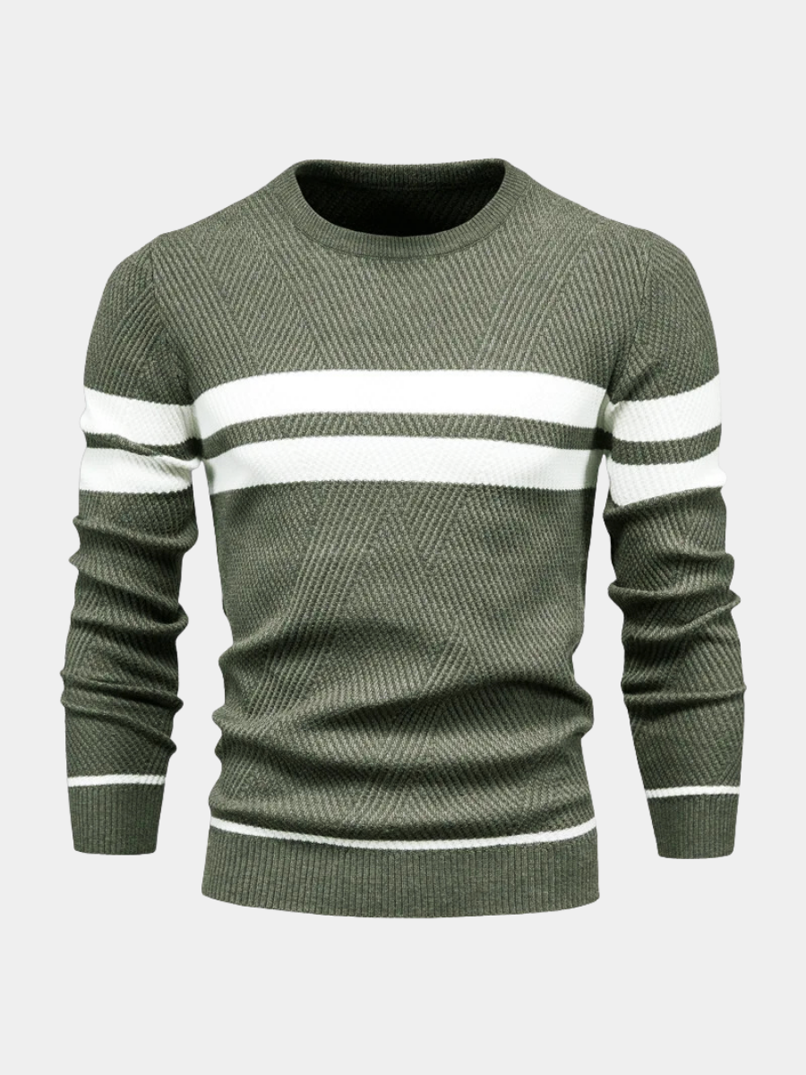 Pull rayé pour homme