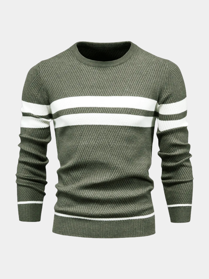 Pull rayé pour homme