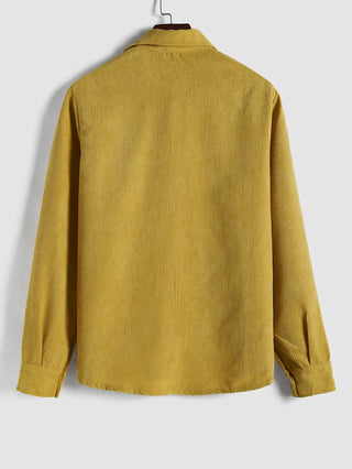 Chemise manches longues demi-boutons pour homme
