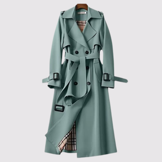 Brigitte | Tranchée manteau longue à ceinture pour femmes