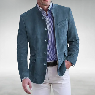 Veste en cuir suede