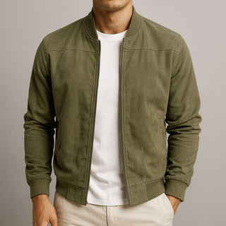 Veste en cuir suede urbaine