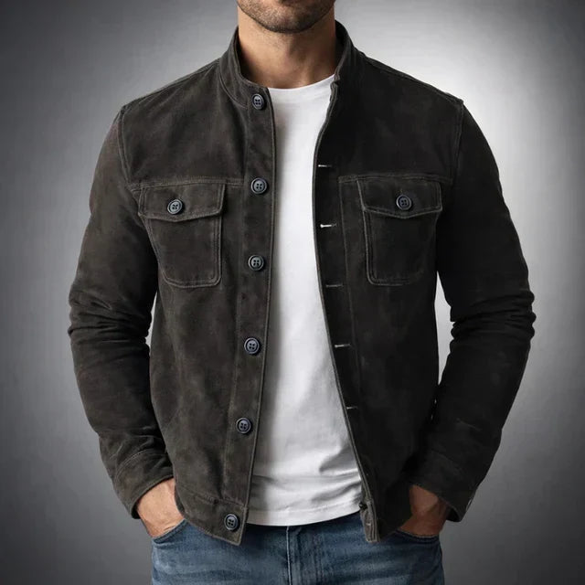 Veste élégante suédée Marc