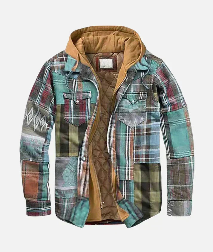 Veste vintage de luxe avec fermeture éclair