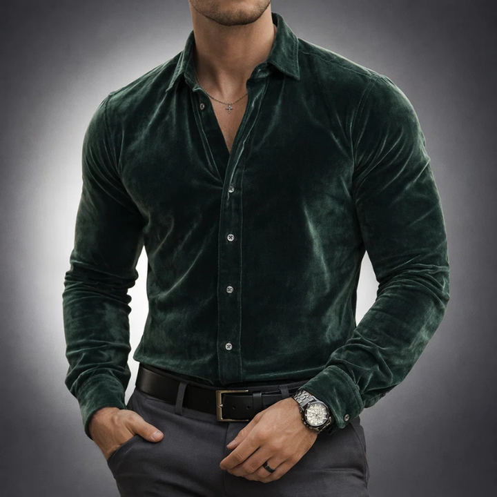 Chemise en velours pour homme