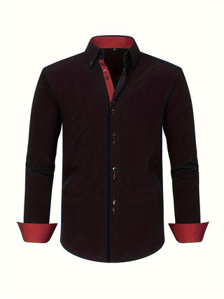 Chemise élégante légère avec détails contrastés