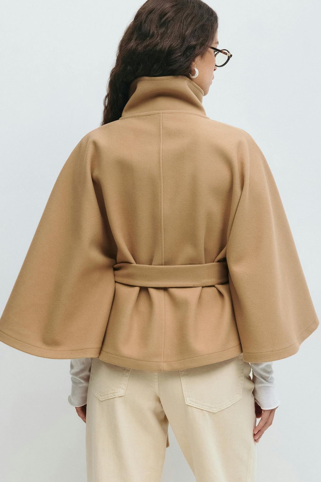 Beaumont Nice | Manteau cape à ceinture pour femmes